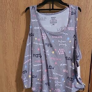 Gray Sleeveless Tank Top with Cut Out Style